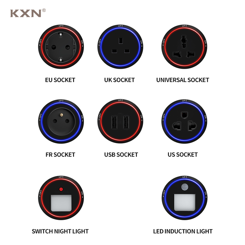 Eyelash Extension Uk - KXN-adaptadores eléctricos multifunción, enchufes universales de