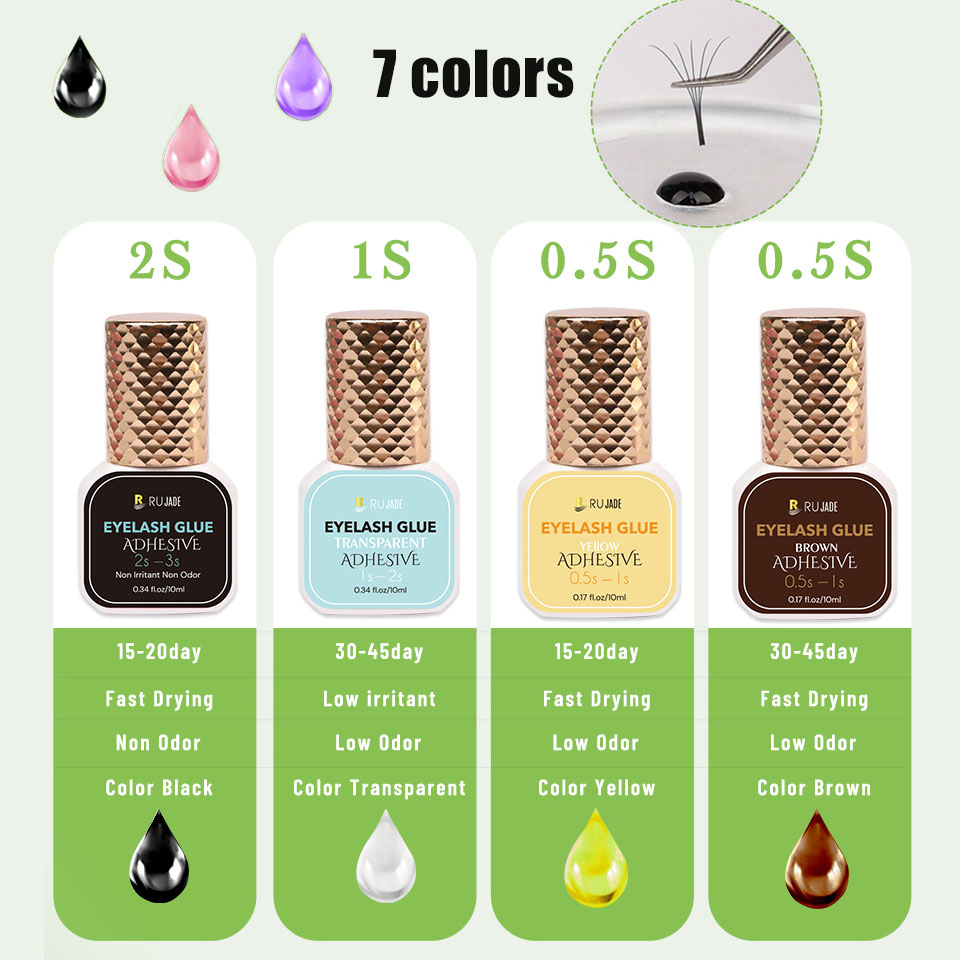 Eyelash Extension Eye Irritation - Pegamento para pestañas profesional, 5/10ml, 0,3
