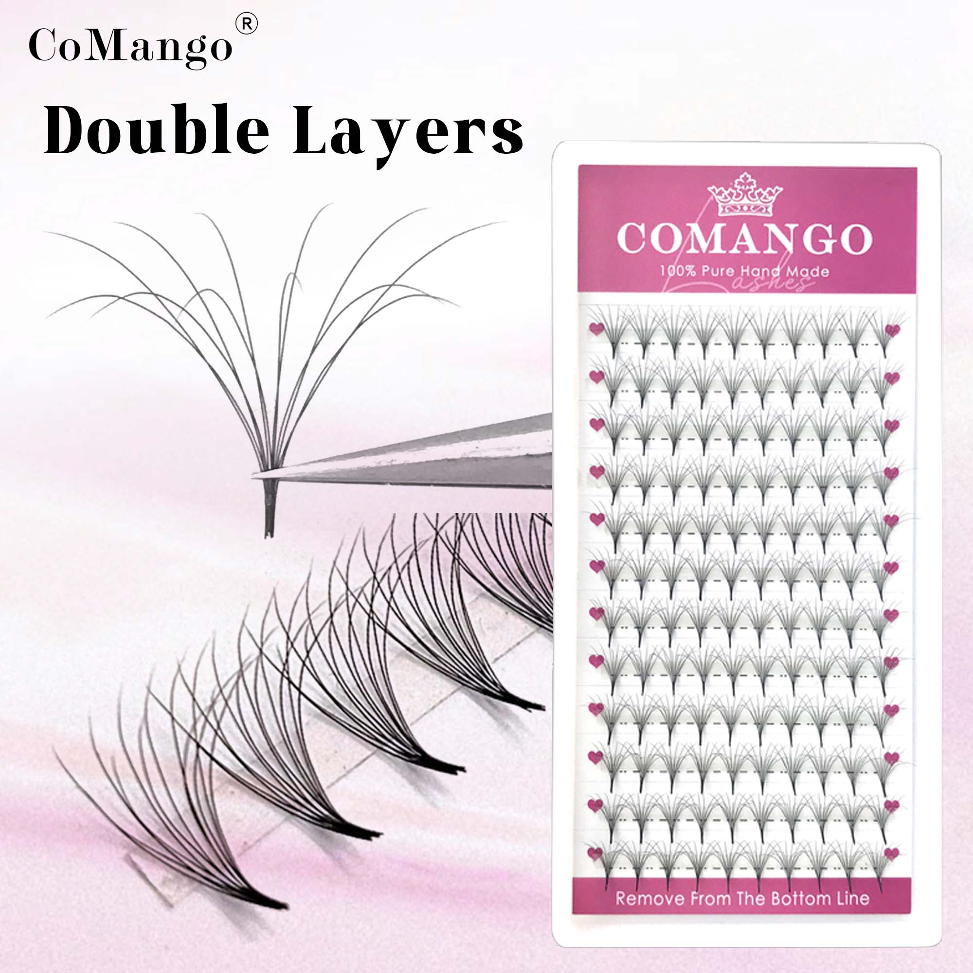 Eyelash Extension Mega Volume - COMANGO bonito abanico de volumen prefabricado