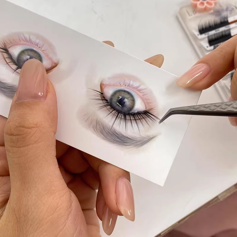 Eyelash Extension Course - Tarjetas de mapeo de pestañas reutilizables