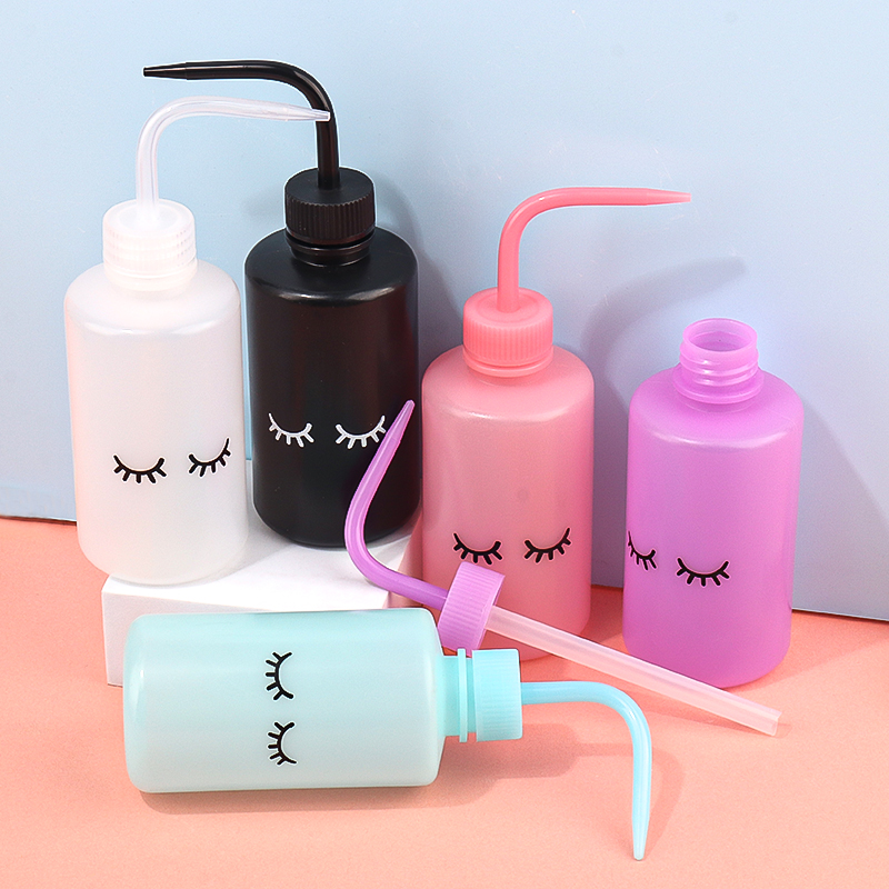 Eyelash Extension Wash - Botella de lavado con boquilla curva