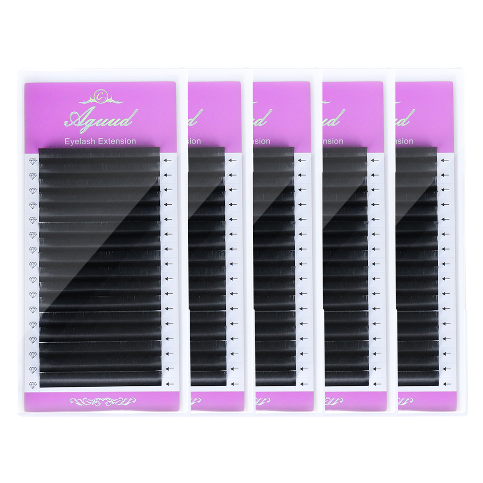 Eyelash Extension Mega Volume - AGUUD 5 bandejas/lote NUEVAS Pestañas Individuales