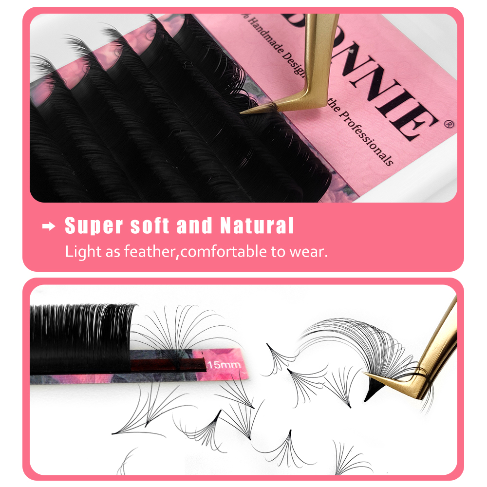 ABONNIE-pestañas fáciles de ab - Eyelash Extension Mega Volume reseña y precio